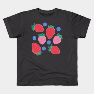 Strawberries and Blueberries Kids T-Shirt